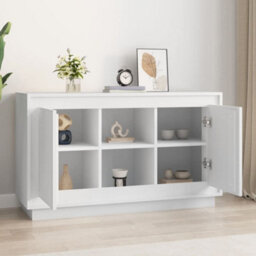 Berkfield Sideboard White 102X35X60 Cm Engineered Wood - thumbnail 3