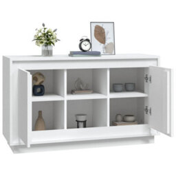 Berkfield Sideboard White 102X35X60 Cm Engineered Wood - thumbnail 4