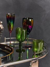 Orsina Oval Mirrored Drinks Trolley With Chrome Metallic Frame, Two Tier Mirrored Glass Cocktail Cart On Castors - thumbnail 3