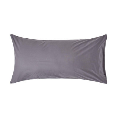 Homescapes Dark Grey Egyptian Cotton Housewife Pillowcase 200 Tc, King Size - image 1