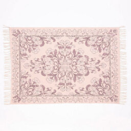 Kew 120X170Cm Mauve Antique Printed Rug With Tassel - thumbnail 1