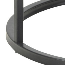 Wyld Haus El Paso Small Round Side Table Ash Black Top & Matt Black Steel Base - thumbnail 7