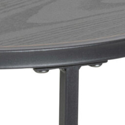 Wyld Haus El Paso Small Round Side Table Ash Black Top & Matt Black Steel Base - thumbnail 6