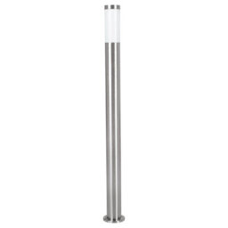 Ip44 Stainless Steel Outdoor Bollard Light - 12W E27 Driveway Lamp Post 1100mm - thumbnail 1