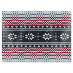 Benjamin Tate Design Abstract Christmas Dining Glass Chopping Boarddesigner Style - thumbnail 2
