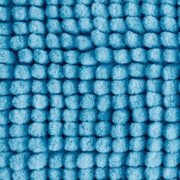 Allure Bath Fashions Supersoft Chenille Bobble Two Piece Bath & Pedestal Mat Set - Turquoise - thumbnail 2