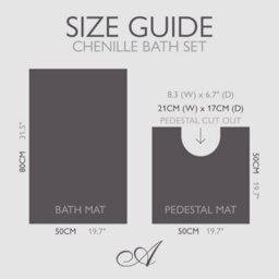 Allure Bath Fashions Supersoft Chenille Bobble Two Piece Bath & Pedestal Mat Set - Turquoise - thumbnail 4