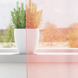 Berkfield Voile Curtains With Loops 2 Pcs Pink 140X140 Cm - thumbnail 3