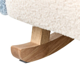 Beliani Kids Rocking Chair Rainbow Ombo Boucle Light Blue - thumbnail 9