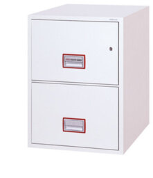 Phoenix Safe Company Phoenix World Class Vertical Fire File Fs2272K 2 Drawer Filing Cabinet With Key Lock - thumbnail 1
