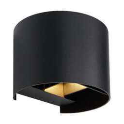 Luminosa Lighting Luminosa Veronika Outdoor Up Down Wall Lamp Matt Black Ip54 Clear Glass Shade Led 3000K - thumbnail 4