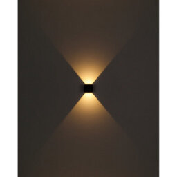 Luminosa Lighting Luminosa Veronika Outdoor Up Down Wall Lamp Matt Black Ip54 Clear Glass Shade Led 3000K - thumbnail 5