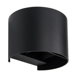 Luminosa Lighting Luminosa Veronika Outdoor Up Down Wall Lamp Matt Black Ip54 Clear Glass Shade Led 3000K - thumbnail 2