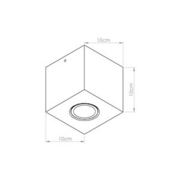 Luminosa Lighting Luminosa Quad Surface Mounted Downlight Olive Green 1X Gu10 - thumbnail 7