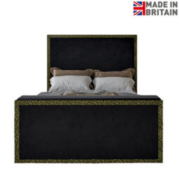 Madrid Upholstered Electric Media  Black Tv Bed Frame - thumbnail 6