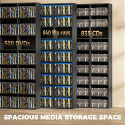 500 Dvd Storage Unit, Blu-Ray Media Storage Shelf - thumbnail 3