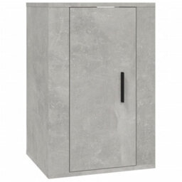 Berkfield Wall Mounted Tv Cabinets 2 Pcs Concrete Grey 40X34.5X60 Cm - thumbnail 5