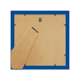 "7X7"" Blue Picture Frame - 7X7"" Square Frame With 6X6"" Mount For 7X7""/6X6"" Pictures Art Deco Style Room Decor, 1 Pack" - thumbnail 3