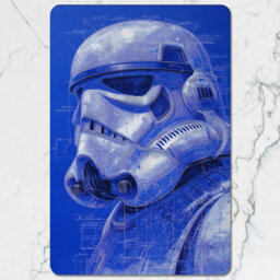 Benjamin Tate Design Blue Stormtrooper Design Placemat And Coaster Set With Wood Bottom Limited Edition Collectors Choice - thumbnail 2