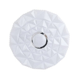 Luminosa Lighting Luminosa Kelmi 48Cm Decorative Flush Ceiling Light White 4000K Neutral White