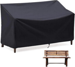 Outdoor Sofa Cover, 2-Seater Bench With Ventilation Openings, For Garden Furniture, Balcony, Terrace, 134X66X89Cm - thumbnail 1