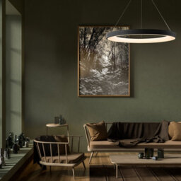 Luminosa Lighting Luminosa Niseko Triangular Ceiling 61Cm 48W Led, 3000K, 2900Lm, Gold, 3Yrs Warranty - thumbnail 8