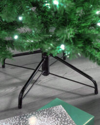 Shatchi 5Ft Prelit Cool White Leds Slim Chrismtmas Tree Cool White Leds - thumbnail 3