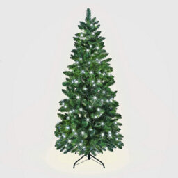 Shatchi 5Ft Prelit Cool White Leds Slim Chrismtmas Tree Cool White Leds - thumbnail 1