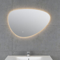 Plum&clay Iris Frameless Pebble Led Backlit Bathroom Mirror (H)55Cm (W)80Cm - thumbnail 2
