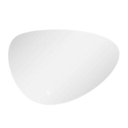 Plum&clay Iris Frameless Pebble Led Backlit Bathroom Mirror (H)55Cm (W)80Cm