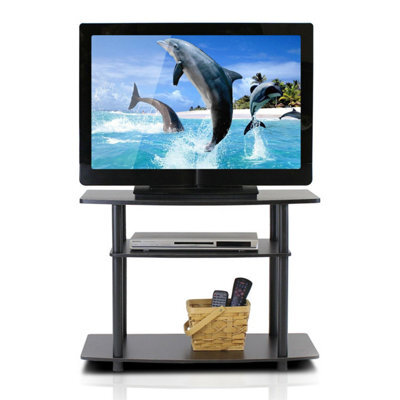 Walplus Furinno 13192Dbr/bk Turn-N-Tube No Tools 3-Tier Tv Stands - image 1