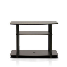 Walplus Furinno 13192Dbr/bk Turn-N-Tube No Tools 3-Tier Tv Stands - thumbnail 2