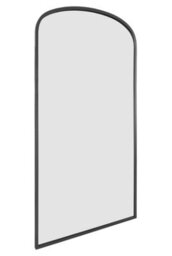 "Mirroroutlet Angustus - Black Metal Framed Arched Full Length Wall Leaner Mirror 79""x39"" (200 X 100Cm)" - thumbnail 4