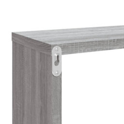Berkfield Wall Cube Shelves 4 Pcs Grey Sonoma 80X15X26.5 Cm Engineered Wood - thumbnail 8