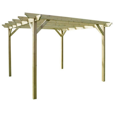 Rutland County Garden Furniture Garden Pergola - Wood - L180 X W300 X H270 Cm - Light Green - image 1