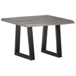 Berkfield Industrial Coffee Table With Live Edges 60X60X40 Cm Solid Acacia Wood - thumbnail 9