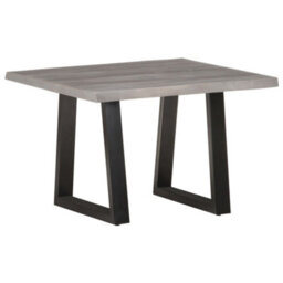 Berkfield Industrial Coffee Table With Live Edges 60X60X40 Cm Solid Acacia Wood - thumbnail 8