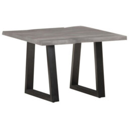 Berkfield Industrial Coffee Table With Live Edges 60X60X40 Cm Solid Acacia Wood - thumbnail 2