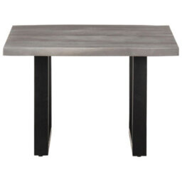 Berkfield Industrial Coffee Table With Live Edges 60X60X40 Cm Solid Acacia Wood - thumbnail 1