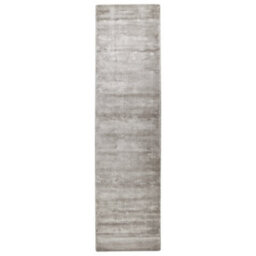 Beliani Rug Gesi Ii Light Grey 80 X 300 Cm Viscose - thumbnail 1