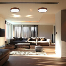 Amorly 2 Pack Walnut 15W Color Ceiling Light Led Spot Downlight Surface Mounted Downlights Thin Foldable Spotlight For Living Room - thumbnail 6
