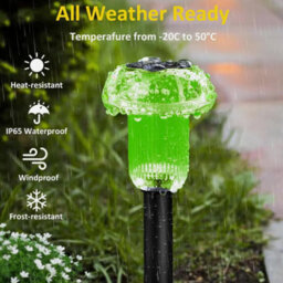 4X Mixed Colour Solar Stake Pathway Lights Led Outdoor Garden Post Lawn Lamp - thumbnail 6