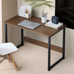 Oak Computer Desk Workstation Table With Shelf - thumbnail 3