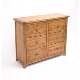 Cabinet Bits Trivento 6 Drawer Chest Of Drawers Brass Knob - thumbnail 3