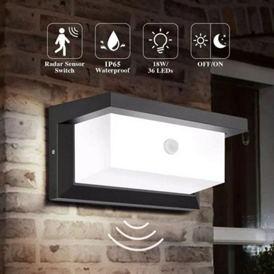 White Light Modern Led Pir Motion Sensor Wall Light - image 1