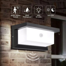 White Light Modern Led Pir Motion Sensor Wall Light - thumbnail 1