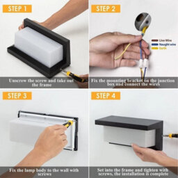 White Light Modern Led Pir Motion Sensor Wall Light - thumbnail 4