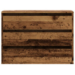 Walplus Corner Chest Of Drawers Old Wood 80X41X58 Cm Engineered Wood - thumbnail 4