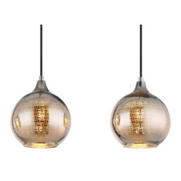 Luminosa Lighting Luminosa Lourdes Bar Pendant Ceiling Light White Balls Chromed Glass Shade 3X E27 - thumbnail 4