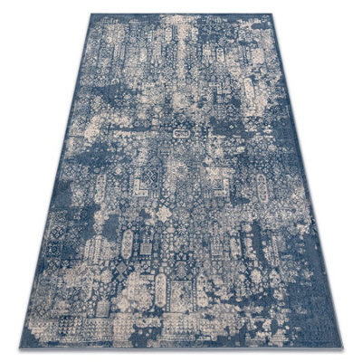 RugsX Carpet Wool Nain Ornament Vintage 7591/51644 Navy / Beige   80X150 Cm - image 1
